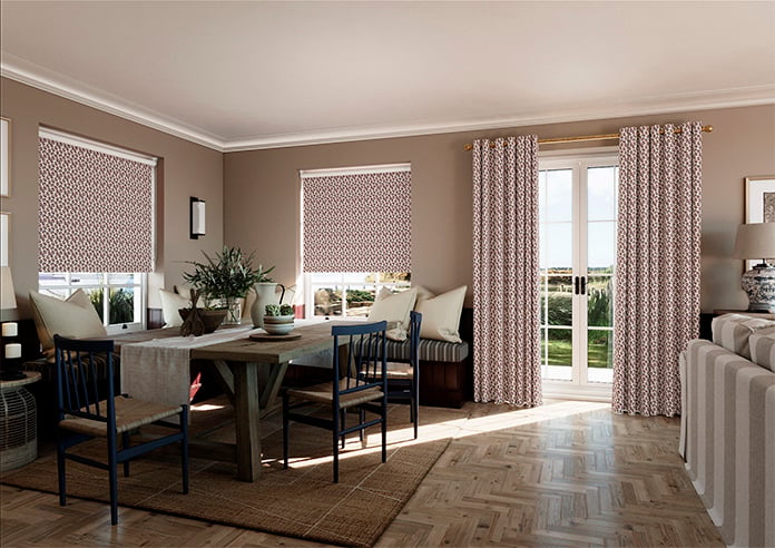 Land & Shore Seedling (Blackout), Red Blue - Twist&Fit Roller Blind - Image 7